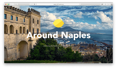 Screenshot of homepage